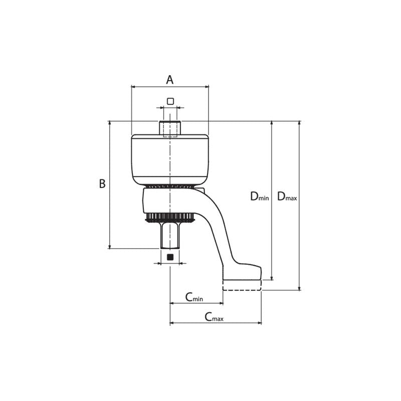 GEDORE Drehmomentvervielfältiger DREMOPLUS Aluminium 1300 Newtonmeter DVV-13Z