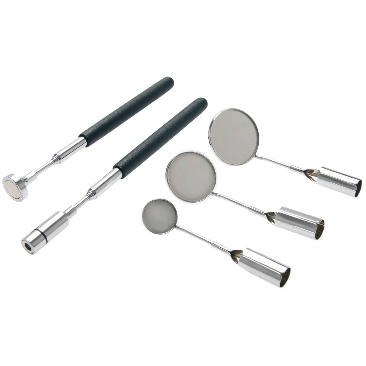 SW-Stahl LED Magnetheber und Spiegelsatz, ausziehbar
