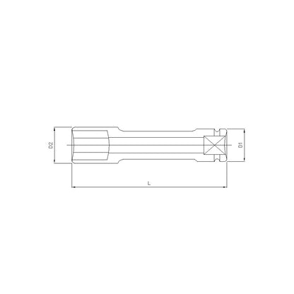Sonic Kraft-Stecknusssatz 1/2" 3-teilig - 300302