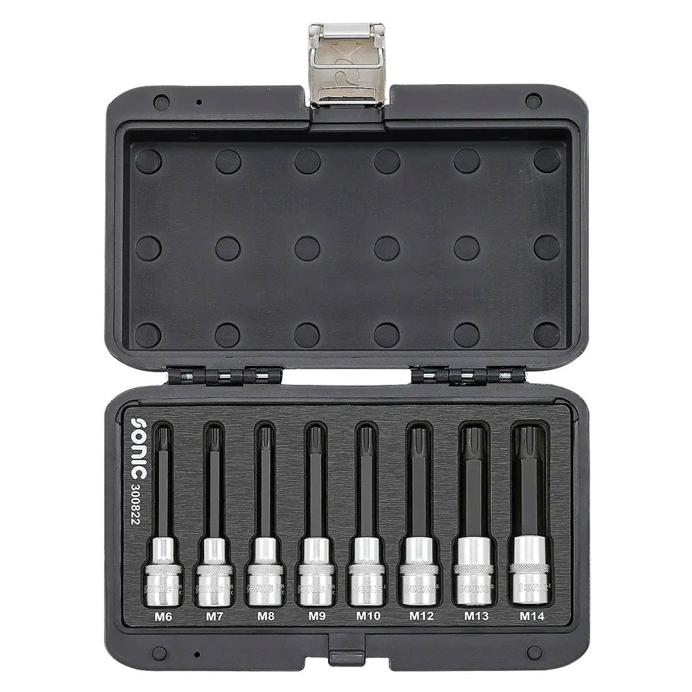 Sonic BMCS Blasformkoffer mit 1/2 Ribe Biteinsätze lang, 8-teilig