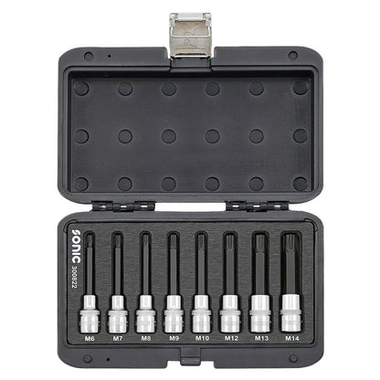 Sonic BMCS Blasformkoffer mit 1/2 Ribe Biteinsätze lang, 8-teilig