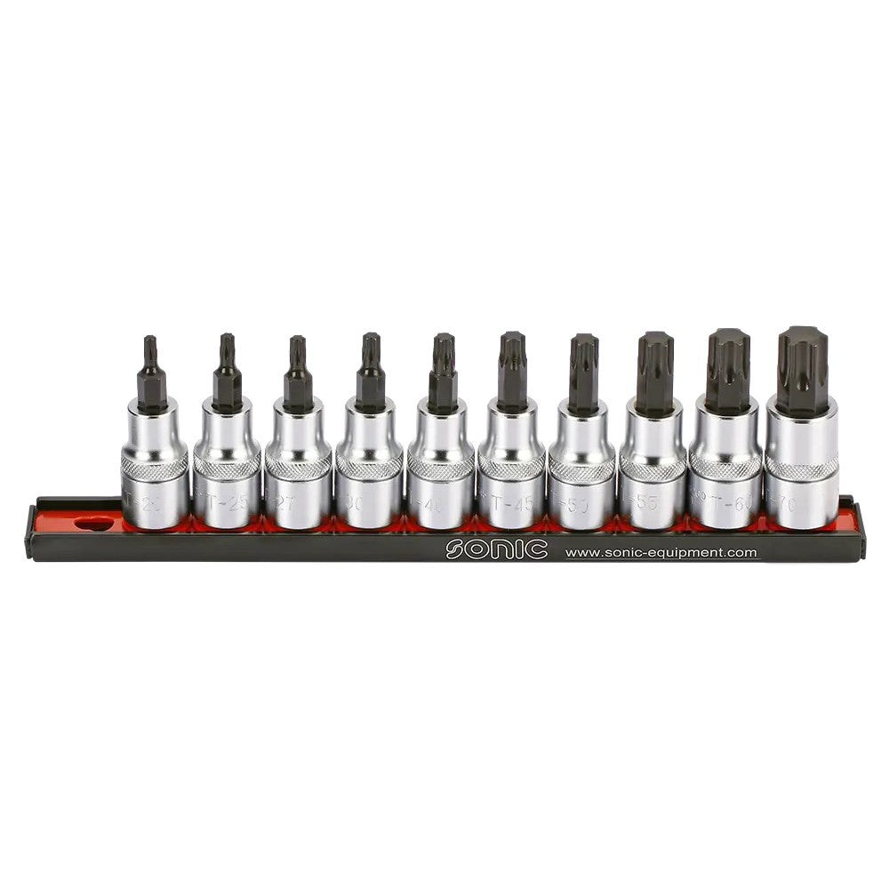 Sonic Bitsatz 1/2" TX auf Steckleiste 10-teilig - 301005