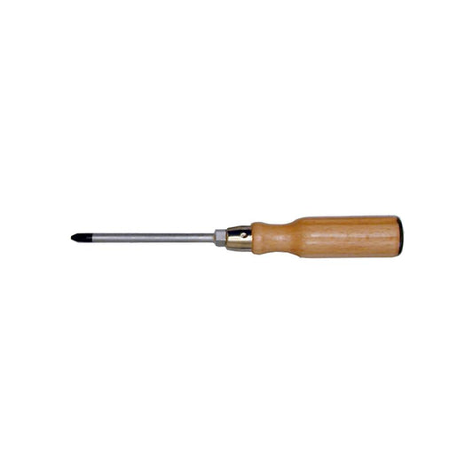 SW-Stahl Schraubendreher, Holzheft, Kreuz, PH2 x 100 mm