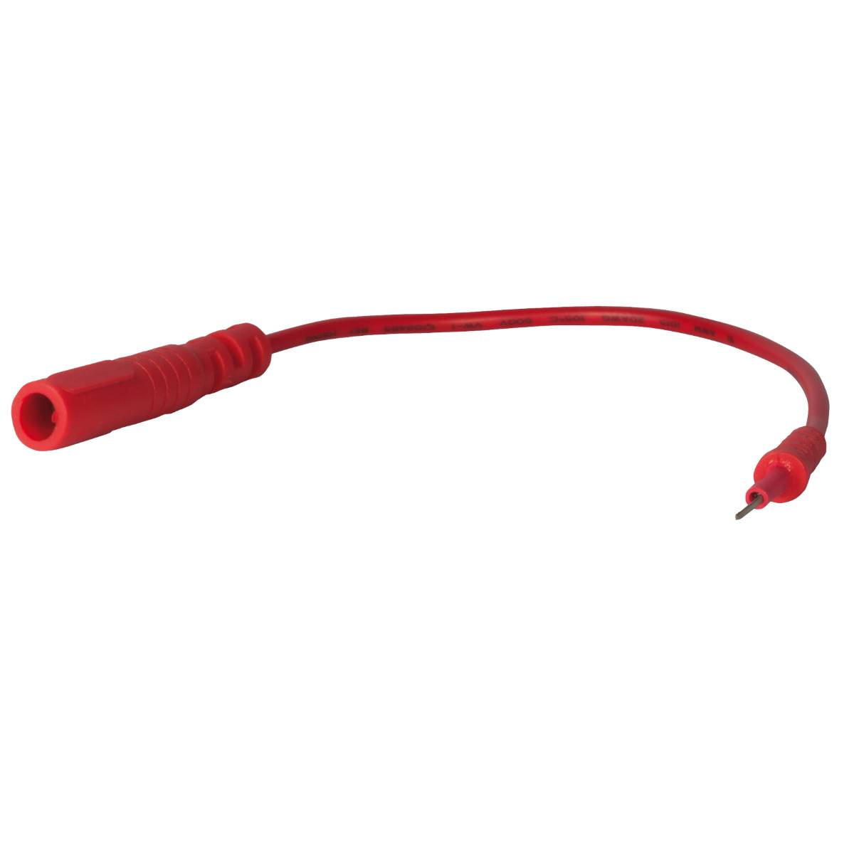 SW-Stahl Prüfkabel Stecker 0,7mm, rot