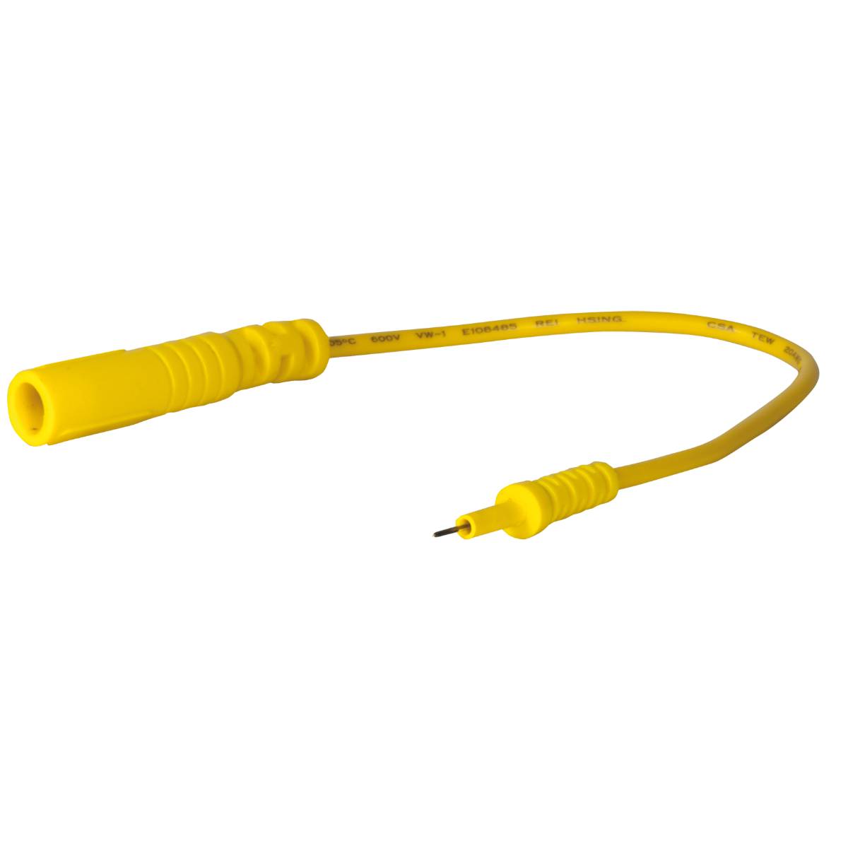 SW-Stahl Prüfkabel Stecker 0,6 mm, gelb