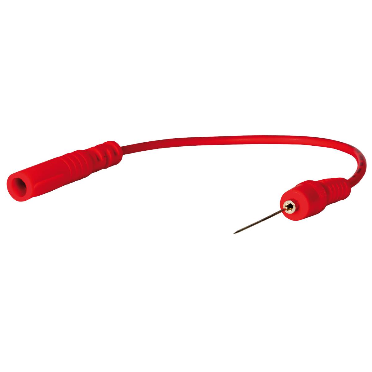SW-Stahl Prüfkabel mit Punktiernadel, rot
