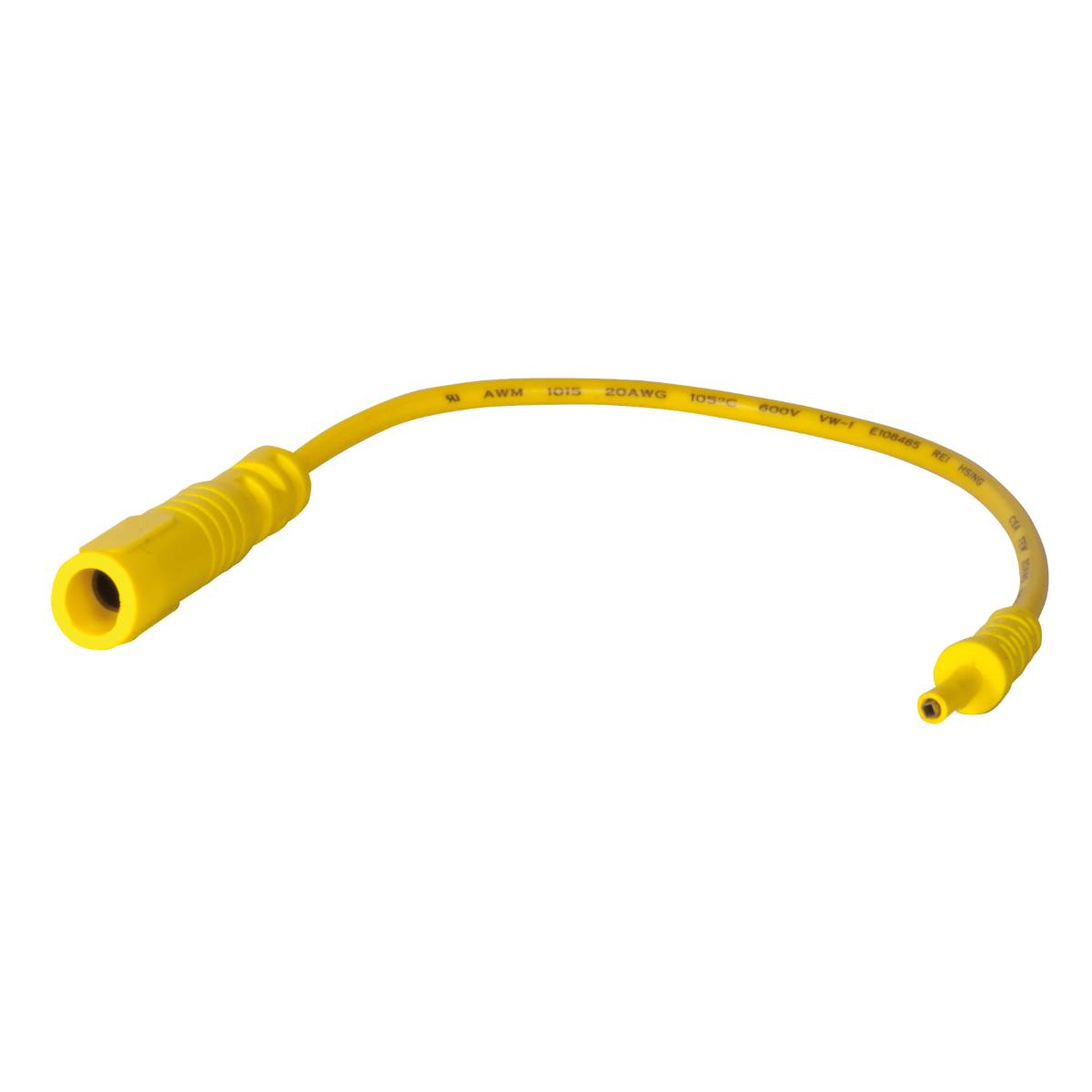 SW-Stahl Prüfkabel Buchse flach 0,7 mm, gelb