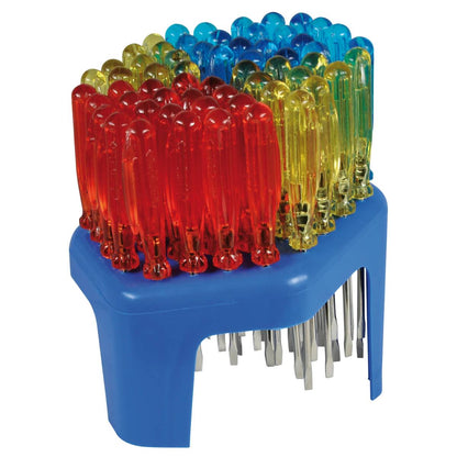 SW-Stahl Schraubendrehersatz, Mini, Plastikclip, 60-teilig