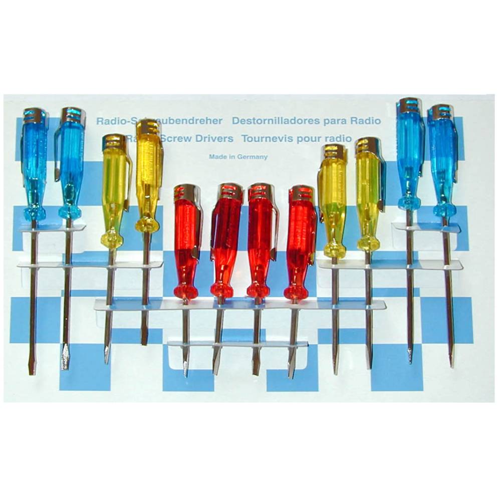 SW-Stahl Schraubendrehersatz, Mini, Metallclip, 12-teilig