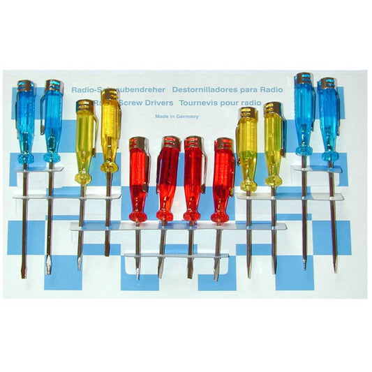 SW-Stahl Schraubendrehersatz, Mini, Metallclip, 12-teilig