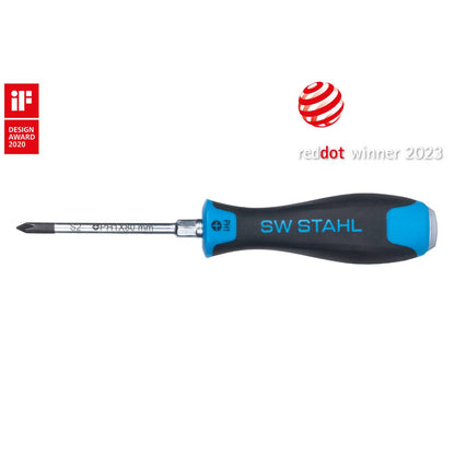 SW-Stahl Schraubendreher, schlagfest, Kreuz, PH1 x 80 mm