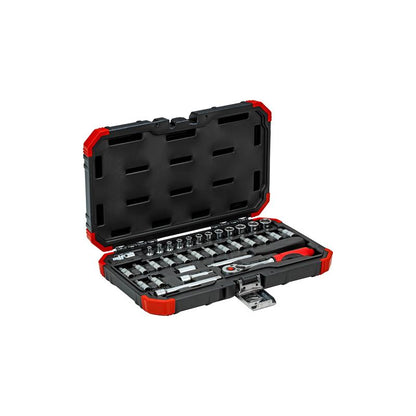 GEDORE Steckschlüssel-Satz für 1/4 Zoll, 4-13 Millimeter, 33-teilig - R49003033
