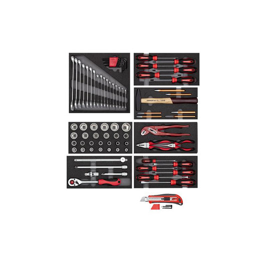 GEDORE Werkzeugsatz 8x Check-Tool-Module + Cutter 81-teilig R21010000