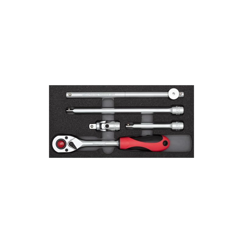 GEDORE Steckschlüssel-Satz 1/2" 2/6 Check-Tool-Modul 5-teilig R22150008
