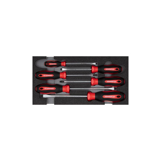 GEDORE Schraubendrehersatz PZ+SL 2/6 Check-Tool-Modul 6-teilig R22150014