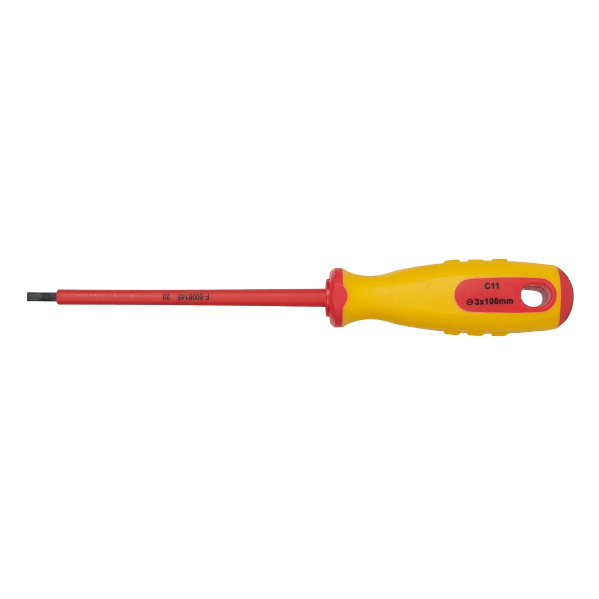 SW-Stahl Schraubendreher, VDE, Schlitz, 3,0 x 100 mm