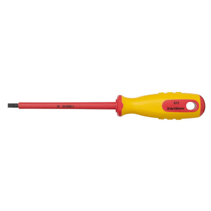 SW-Stahl Schraubendreher, VDE, Schlitz, 4,0 x 100 mm