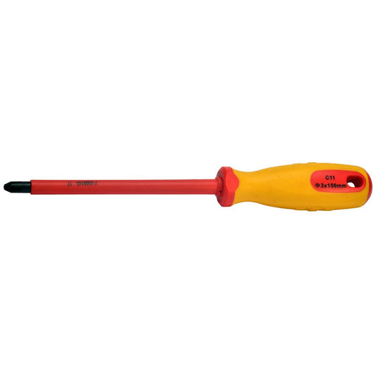 SW-Stahl Schraubendreher, VDE, Kreuz, PH3 x 150 mm
