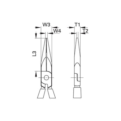 GEDORE Gewinkelte Mechanikerzange 8136 AB-200 TC