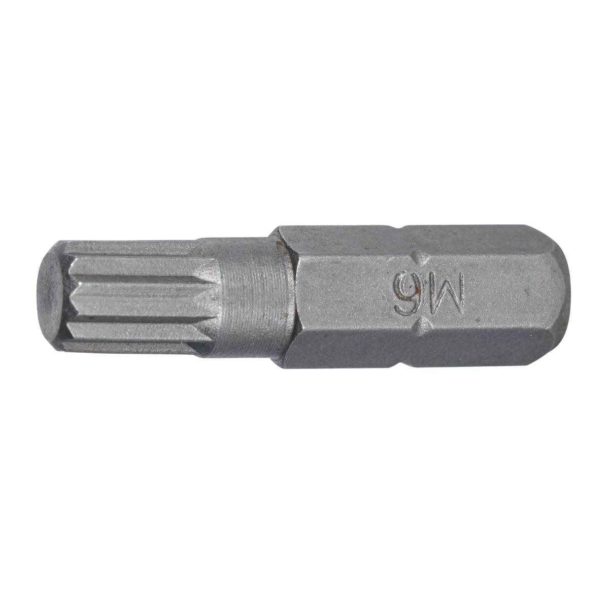 SW-Stahl Schraubendrehbit, 1/4", Innenvielzahn, M6