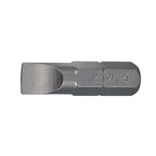 SW-Stahl Schraubendrehbit, 1/4", Schlitz, 6,5 mm