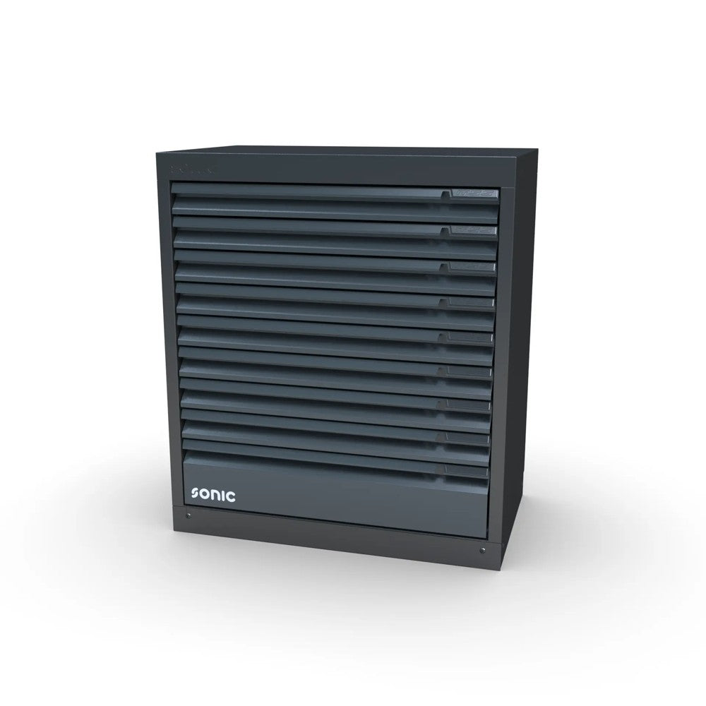 Sonic NEXT MSS Schrankwand mit Holzarbeitsplatte hoch 2803 mm - 4930804