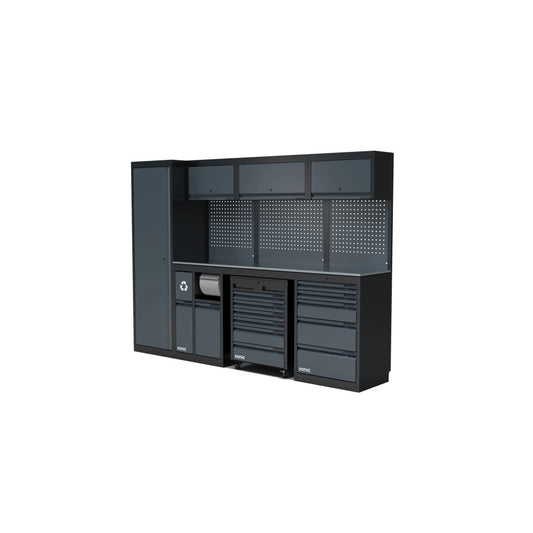 Sonic NEXT MSS Schrankwand mit Edelstahlarbeitsplatte hoch 2803 mm - 4930903