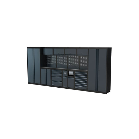 Sonic NEXT MSS Schrankwand mit Edelstahlarbeitsplatte hoch 4524 mm - 4930905