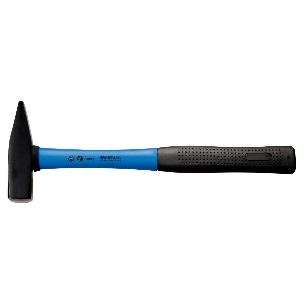 SW-Stahl Schlosserhammer, Fiberglas-Stiel, 800 g