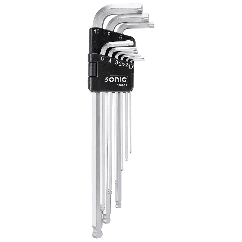 Sonic Innensechskantschlüsselsatz magnetisch extra lang 9-teilig - 600931