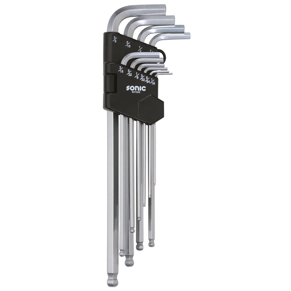 Sonic Innensechskantschlüsselsatz extra lang SAE 10-tlg - 601003