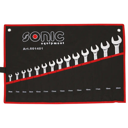 Sonic Ring-Gabelschlüssel-Satz in einer Tasche 14-teilig - 601401