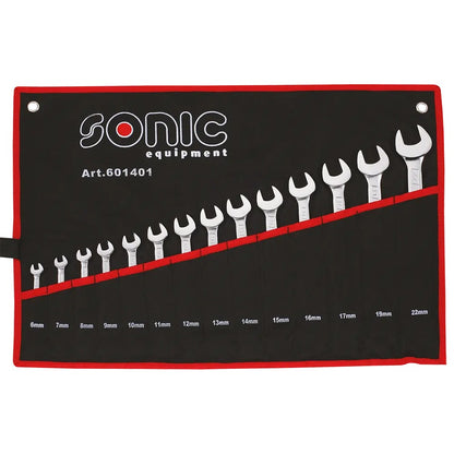 Sonic Ring-Gabelschlüssel-Satz in einer Tasche 14-tlg - 601409