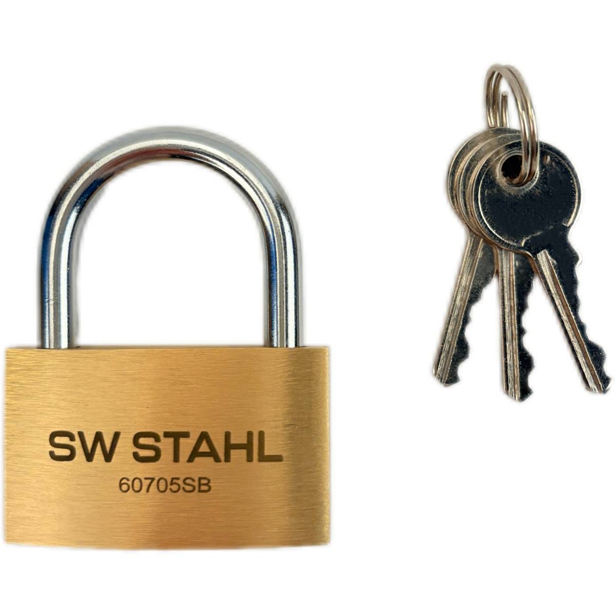 SW-Stahl Messing-Vorhängeschloss, 50 mm