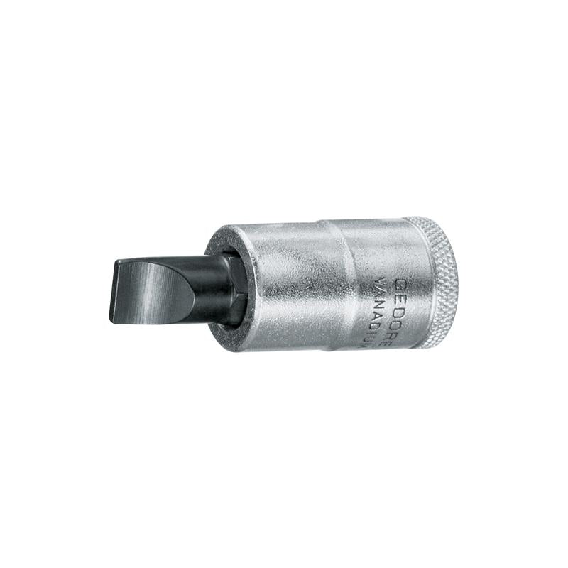 GEDORE Schraubendrehereinsatz 1/2 Zoll Schlitz 6,5 x 1,2 Millimeter IS 19 - 6,5X1,2