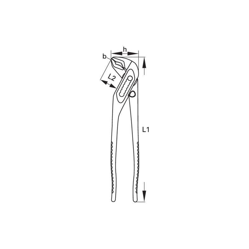 GEDORE Universalzange 10 Zoll, siebenfach verstellbar - 146 10 C
