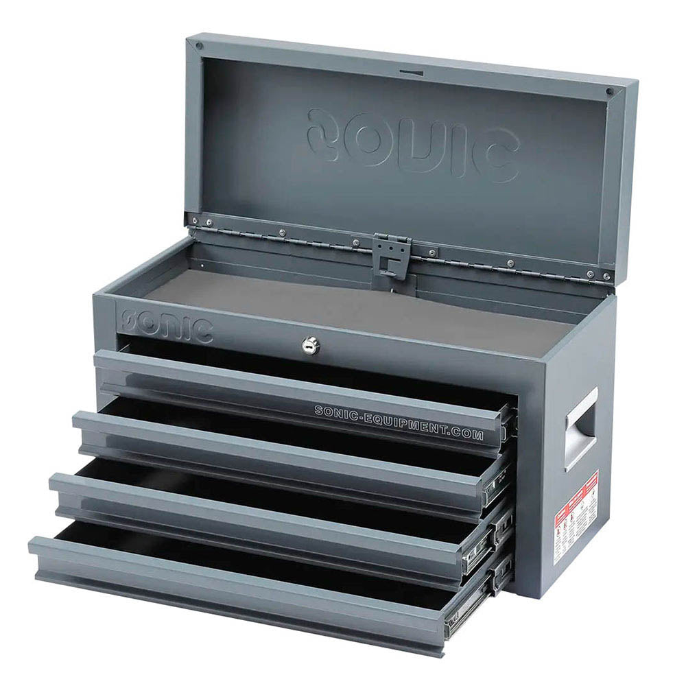 Sonic Aufsatzbox gefüllt für Motorrad, 89-teilig (566 x 243 x 243 mm)
