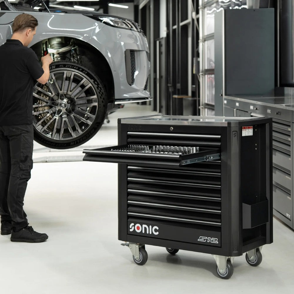 Sonic Werkstattwagen NEXT S12 schwarz 400-teilig - 740096