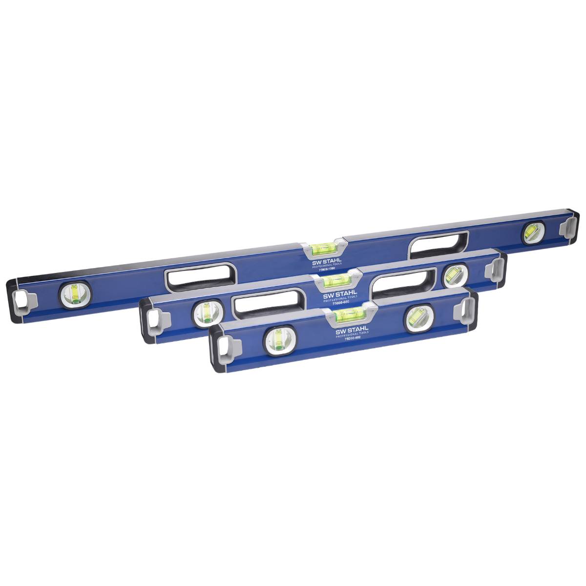 SW-Stahl Wasserwaagensatz, magnetisch, Aluminium, 3-teilig