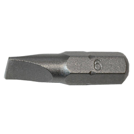 SW-Stahl Schraubendrehbit, 8 mm, Schlitz, 12 mm
