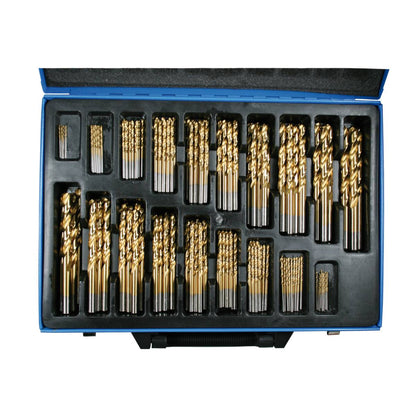 SW-Stahl Spiralbohrersatz, HSS-G TIN, 170-teilig