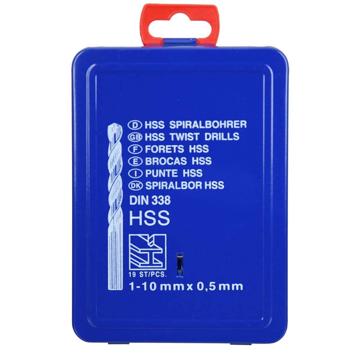 SW-Stahl Spiralbohrersatz, HSS-R, 1-10 mm, 19-teilig