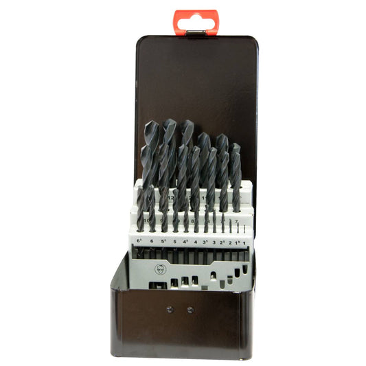 SW-Stahl Spiralbohrersatz, HSS-R, 1-13 mm, 25-teilig