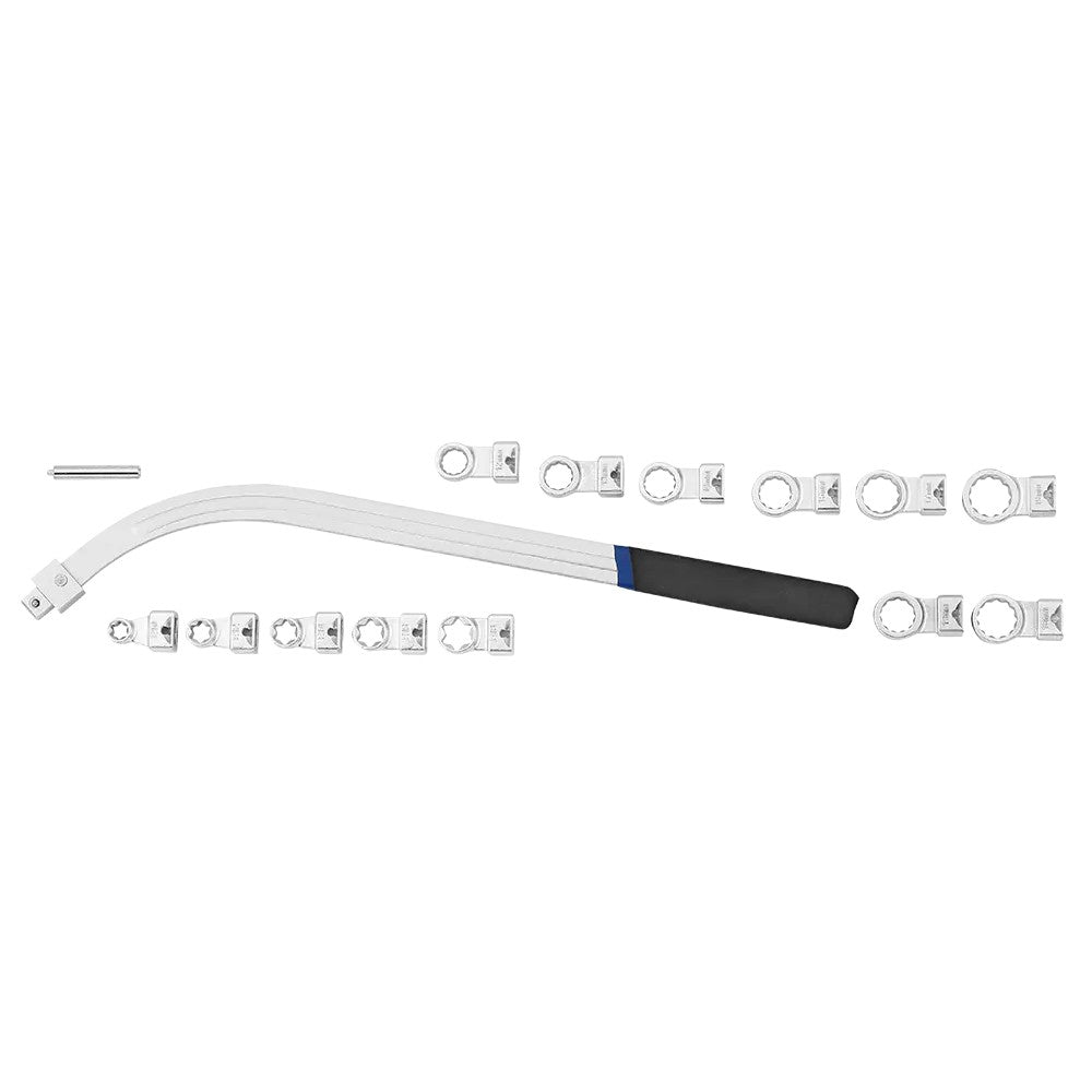 Sonic Spannrollenschlüssel-Satz 12-19mm & E10-E18 (15 teilig) - 805015