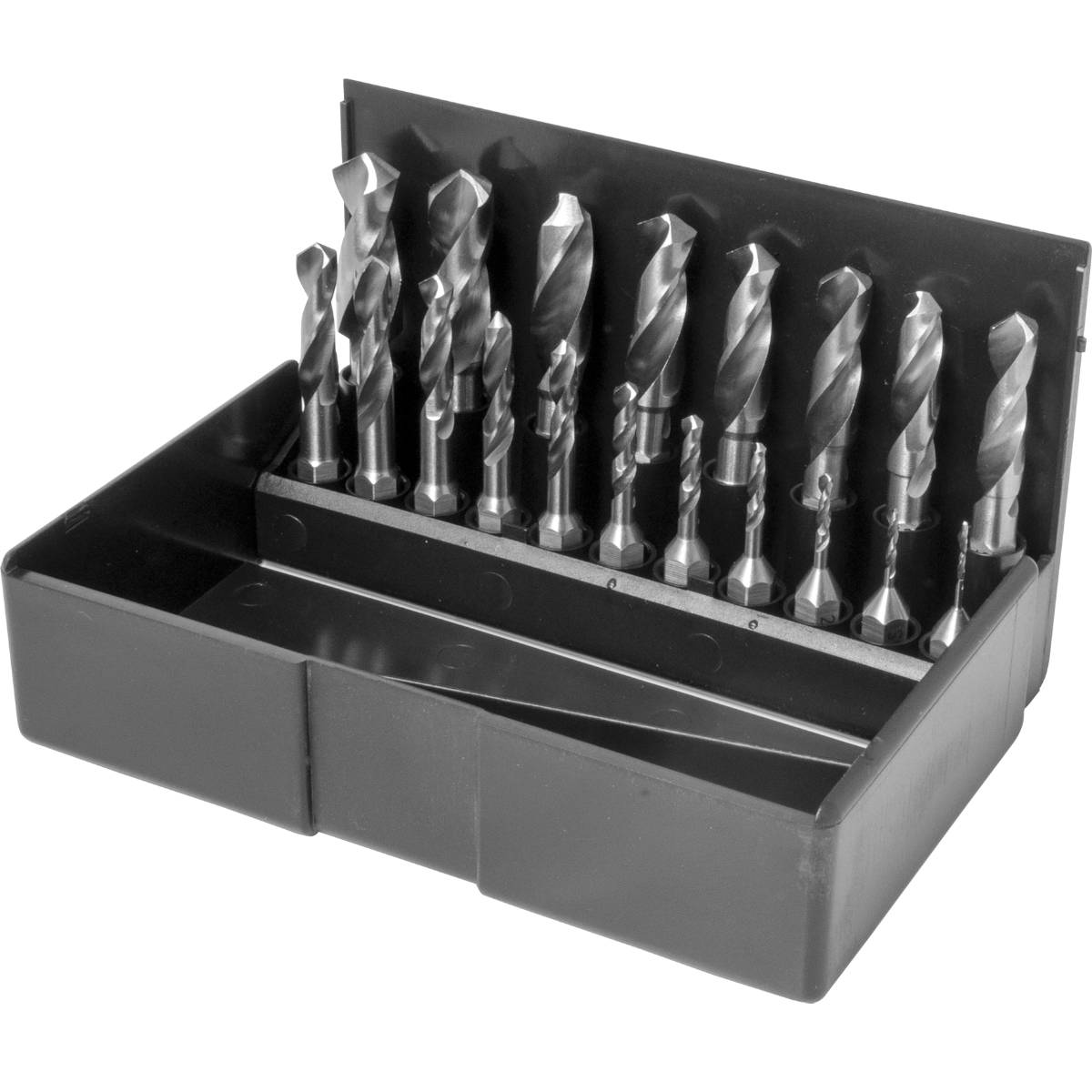 SW-Stahl Spiralbohrerbitsatz, HSS-G, 1-10 mm, 19-teilig