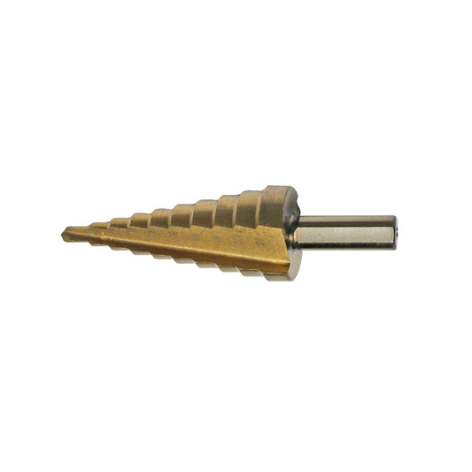 SW-Stahl Stufenbohrer, HSS-G TiN, 4-22 mm