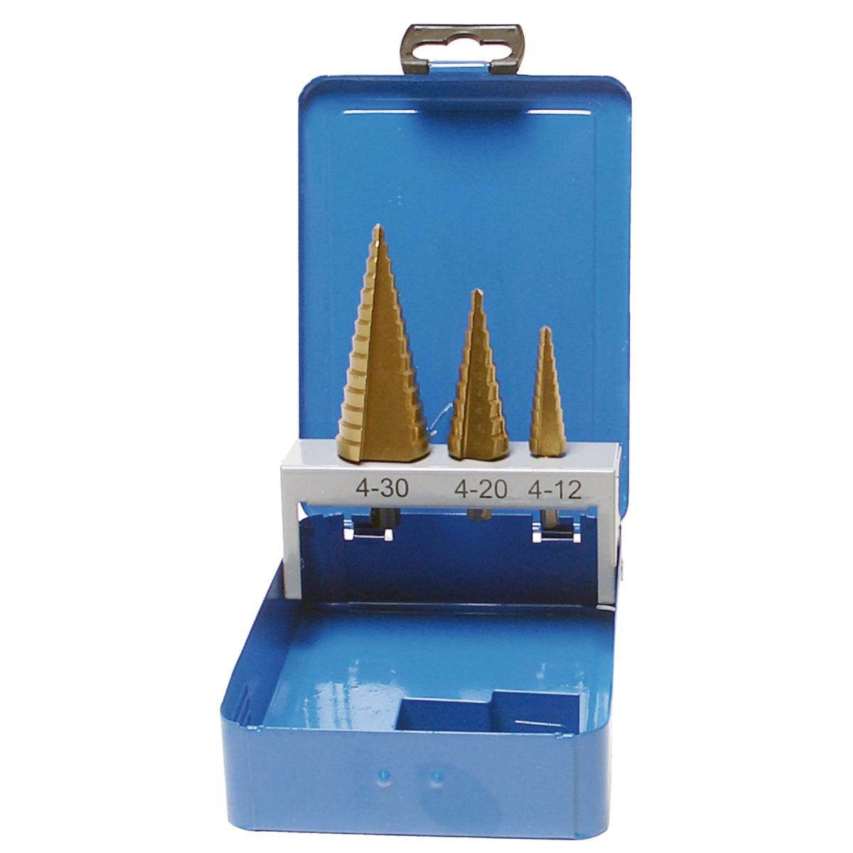 SW-Stahl Stufenbohrersatz, HSS-G TiN, 3-teilig