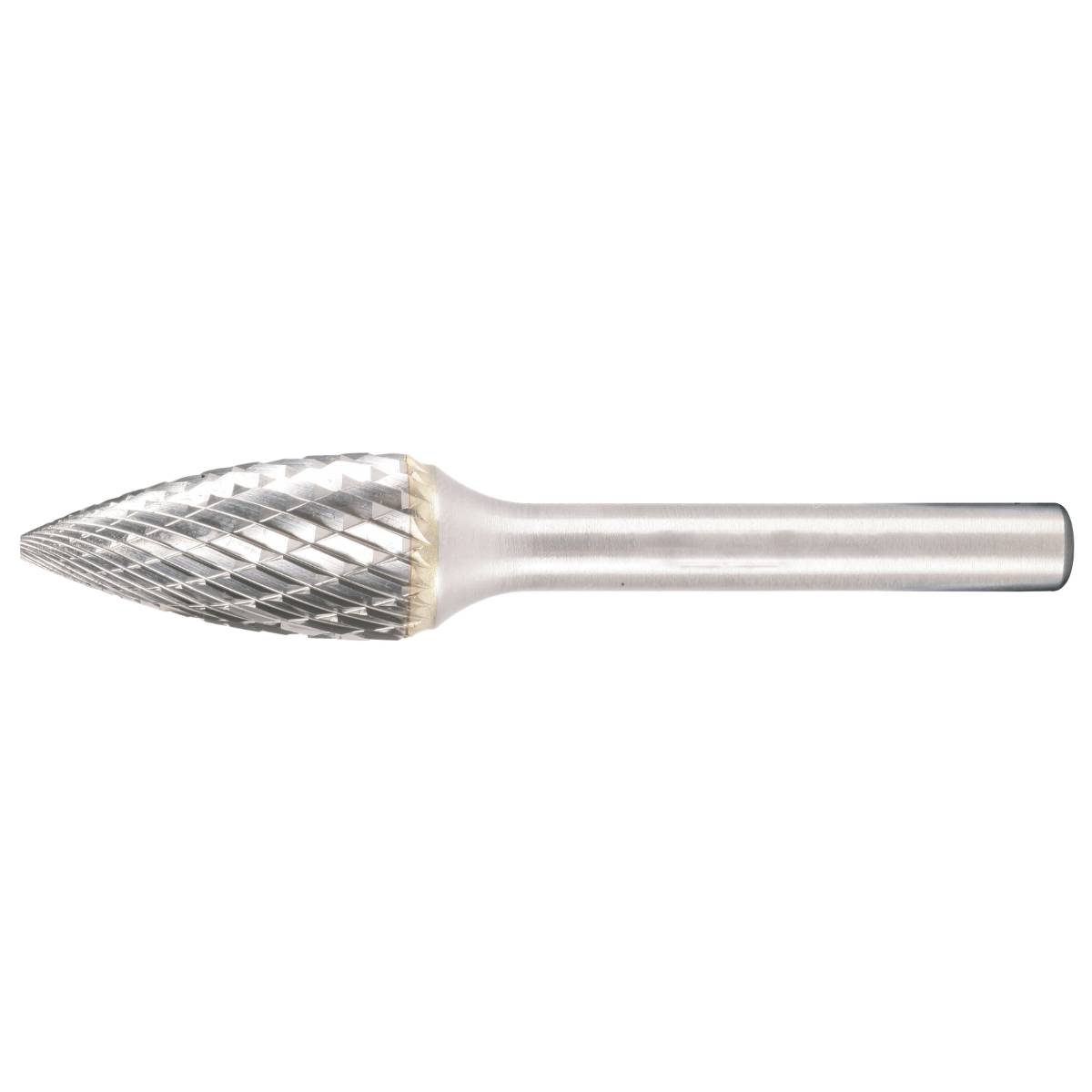 SW-Stahl Hartmetall Frässtift, spitzgebogen, 6 mm