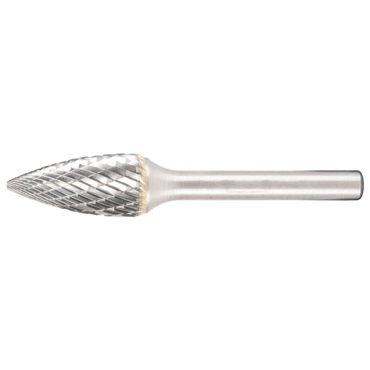 SW-Stahl Hartmetall Frässtift, spitzgebogen, 6 mm