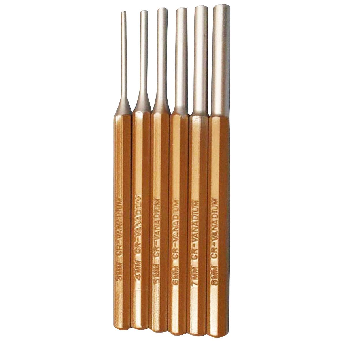 SW-Stahl Splinttreiber-Satz, 3-8 mm, 6-teilig